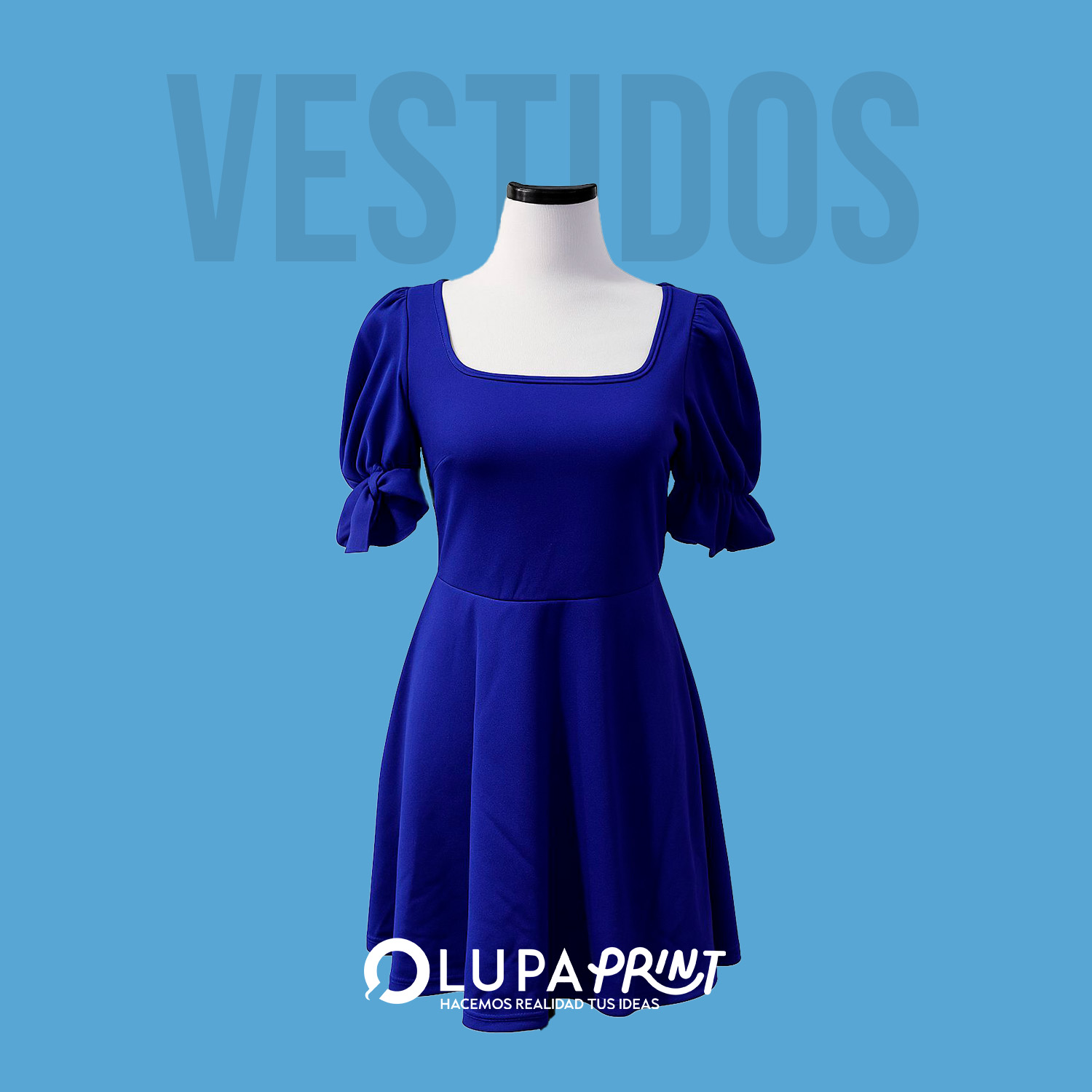 Vestido Acampanado con Manga Princesa