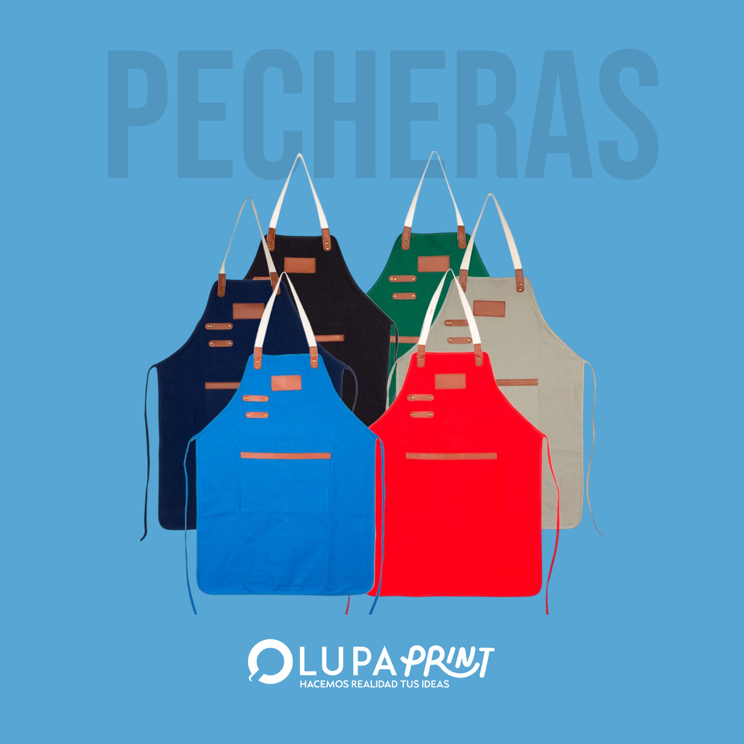 Pechera Asador Canvas Algodón 10 Onzas